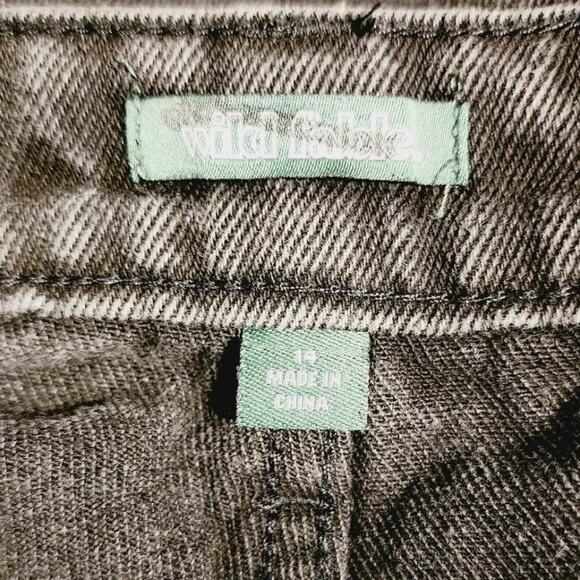 Wild Fable High-Rise Wide Leg Bermuda Jean Shorts 18 NEW - Picture 4 of 4